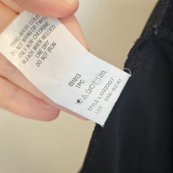 Robby Len Modest Polka Dot Blue and Black Empire Swim‎ Dress Swimsuit Size 16W - Picture 12 of 12